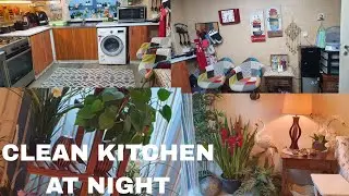 CLEAN KITCHEN AT NIGHT| HOW TO HAVE A BETTER MORNING ۔