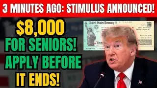 3 Minutes Ago: Seniors Over 60 SHOCKED! 💰 $8,000 July Stimulus Just Announced!