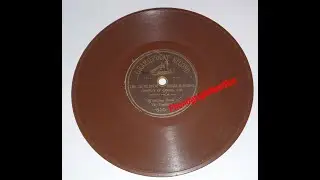 Whistling Coon by George W. Johnson, Berliner record, 1896. Original pressing. Pre-dog record.