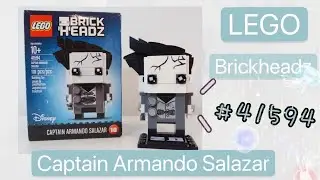 LEGO Brickheadz Captain Armando Salazar | Unboxing & Speed Build, Set #41594 [ 乐高｜方头仔｜萨拉查船长 ]