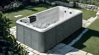 Spa de nage Tilos &ndash; Monobassin compact 3 places avec 17 jets inox | Only Spa
