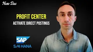 How to Activate Direct Postings for Profit Center: SAP S/4 HANA