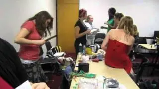 Backstage at Project Condom Part 1 - USC- Snooki dress from Carolina Teen Health