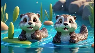 Naughty Otter Splashed the Numbers Away | Fun & Educational Nursery Rhyme for Kids