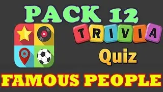 Trivia Quiz Famous People Pack 12 - All Answers - Walkthrough ( By Taplane INC )