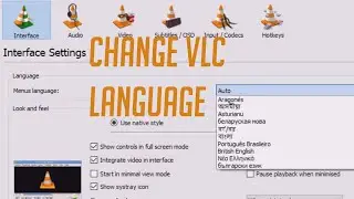 How to change Default Language in VLC media player