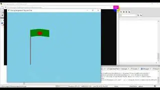 OpenGL  Project- Computer Graphics 2D | Waving Bangladesh Flag| Scenario using C++|| Code::Blocks