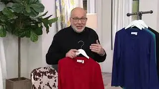 Denim & Co. Essentials Heavenly Jersey Two Button Long Sleeve Cardigan on QVC
