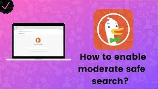 How to enable moderate safe search on duckduckgo.com?