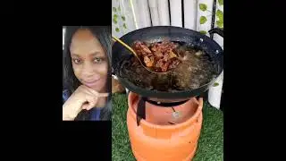 How to make ASUN,/P PEPPER GOAT MEAT #nigerianmeals #food  #recipe #goat meat #okoye#viral video