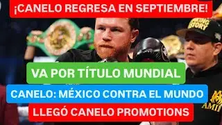 ¡OFICIAL: CANELO VUELVE EN SEPTIEMBRE POR TÍTULO MUNDIAL EN MÉXICO CONTRA EL MUNDO! #canelo 