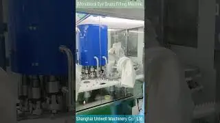 Fully automatic eye drops filling, plugging and capping machine | High speed linear tracking filler