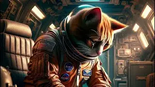 Ginger Cat becomes an Astronaut 👨&zwj;🚀🚀 #gingercat #cats #astronaut #catsoftiktok #shorts
