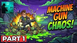 MACHINE GUN vs ZOMBIE HORDE! 🧟&zwj;♂️🔫 Bloody Graveyard Battle (Zombie Gore)
