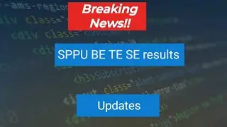 SPPU Results 2025 || Latest Updates 