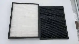Panel H13 True HEPA Filter and Honeycomb Avtivated Carbon Filter for Alexapure Breeze Air Purifier