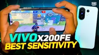 🎮 Vivo X200 FE PUBG Best Sensitivity + Controls | Zero Recoil + Code 🌀🔥