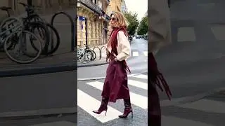 El Color Granate: &iexcl;El Rey de la Temporada! | Outfit Monocrom&aacute;tico✨️#fashion #moda #pilardearce #ootd