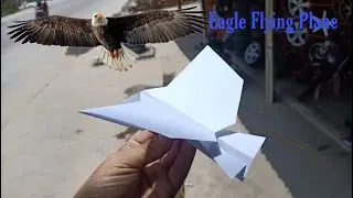 Easy Origami How to Make Eagle Flying airplane With Paper White A4 || Easy to Make at Home