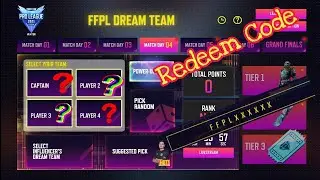 FFPL Today Redeem Code 100% Confirmed||How To Get Bundle In FFPL Dream Team#freefire#ffpl#redeemcode