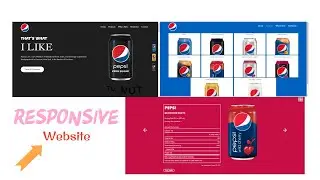 Build Pespsi Website Using HTML , CSS  Step By Step