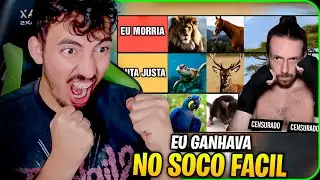 Humano vs Animal - Quais dá pra vencer? - Andrezitos Gameplays | Leozin React