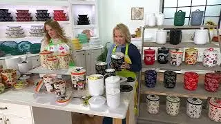 Набор из (3) банок с крышками Temp-tations на QVC