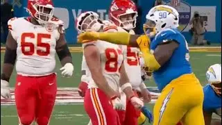 Chargers Teair Tart PUNCHES Travis Kelce After Play 😳
