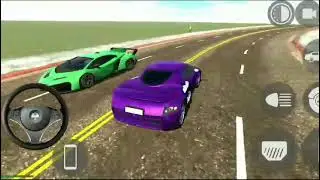 Purple Car City Driving Mode Game Car Driving Simulator 3D