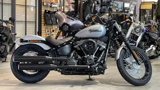 Street Bob 107 Softail Harley-Davidson barracuda silver