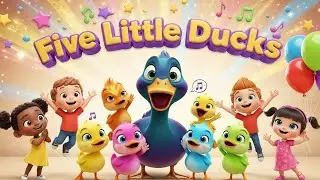 Five Little Ducks Went Out to Play 🦆 A Counting Adventure Song for Kids | Learn Numbers 1-5
