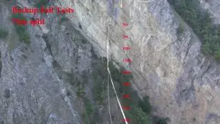 Rope BackupFall Test 155m Highline