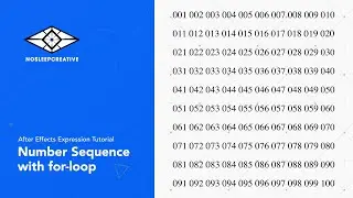 Number Sequence with for-loop &middot; After Effects Expression Tutorial