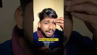 🤬 NTA biggest blunder ! JEE 2026 | NEET 2026 | JEE 2027 #jee #shorts