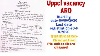 UPPCL ARO VACANCY 2020