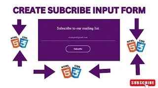 Create a Simple Subscribe Form with HTML & CSS in Minutes!