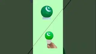 diy painting on bulb || 14 august flag painting|#happyindependenceday  #shorts #trending #viral