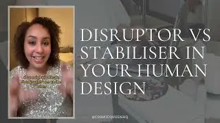 You are a Disruptor or a Stabiliser according to your Human Design