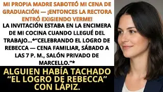 Mi propia madre sabote&oacute; mi cena de graduaci&oacute;n &mdash; &iexcl;entonces la rectora entr&oacute; exigiendo verme!