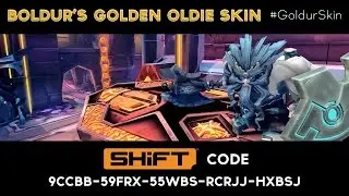 Battleborn SHiFT Code for a Golden Skin on Boldur