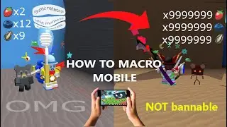 How to MACRO on MOBILE - Bee Swarm Simulator