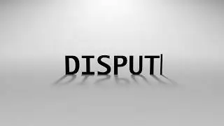 Typing Disputes Text Animation with Blinking Cursor on Off White Background