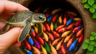 Catch Fish Hidden Inside Colorful Eggs | Fishing Surprise