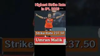 Highest Strike Rate in IPL 2023  ( 12/5/23)