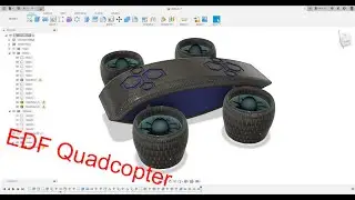 How to design a ducted fan quadcopter in fusion 360 (tutorial)