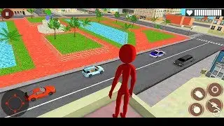 Stickman Monster Rope Hero: City Crime Simulator