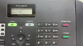Как установить дату и время на Brother Intellifax 2840