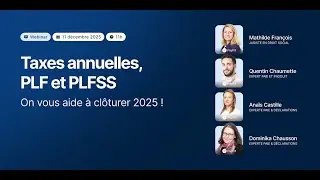 Webinar Paie & RH : PLF & PLFSS 2026, taxes annuelles et effectifs