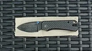 Civivi Baby Banter C19068S DS1 Carbon Fiber, Damascus