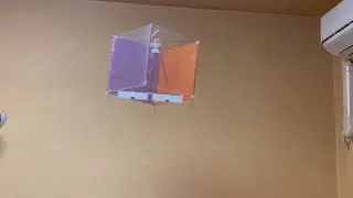 RC Kite Flying Cube w/Flight controller for tiny whoops. Vertical hovering test